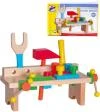 Woody DŘEVO Ponk pracovní stůl zatloukací set s nářadím Woody DŘEVO Ponk pracovní stůl zatloukací set s nářadím