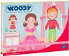 Woody DŘEVO Puzzle skládačka magnetické tvary 39ks Módní salon Woody DŘEVO Puzzle skládačka magnetické tvary 39ks Módní salon