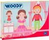 Woody DŘEVO Puzzle skládačka magnetické tvary 39ks Módní salon