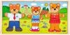 Woody DŘEVO Šatní skříň Medvědí rodinka vkládací puzzle 54 dílků v boxu Woody DŘEVO Šatní skříň Medvědí rodinka vkládací puzzle 54 dílků v boxu