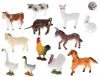 Zvířátko domácí farma 8cm plastová figurka zvířátko 12 druhů Zvířátko domácí farma 8cm plastová figurka zvířátko 12 druhů