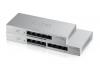 Zyxel GS1200-8HP, 8-port Desktop Gigabit Web Smart switch: 8x Gigabit metal, 4x PoE (802.3at, 30W), PoE Power budget 60W