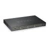 ZyXel GS1920-48HPv2, 50 Port Smart Managed PoE Switch 44x Gigabit Copper PoE and 4x Gigabit dual pers., hybrid mode, standalone