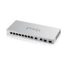 ZyXel XGS1010-12 v2, 12-Port Gigabit Unmanaged Switch with 8-Port 1G + 2-Port 2.5G + 2-Port SFP+