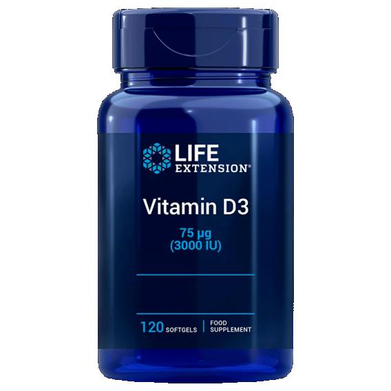 Life Extension Vitamin D3 3000IU 120 Tobolek