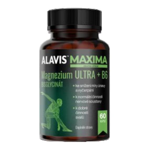 Alavis Maxima Magnezium ULTRA + B6 60 kapslí