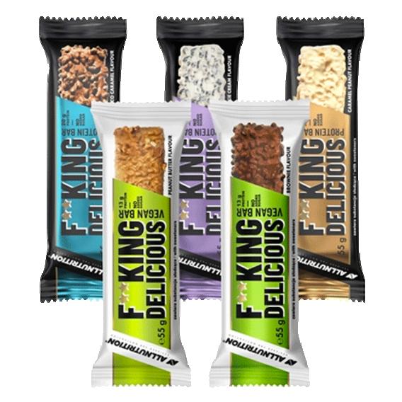 Levně AllNutrition F**king Delicious Protein bar 55g - Cookies cream