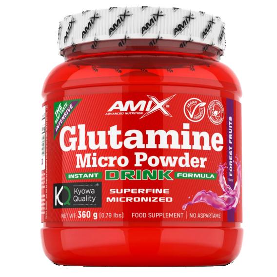 Levně Amix Glutamine Micro Powder Drink 360g - Lesní ovoce