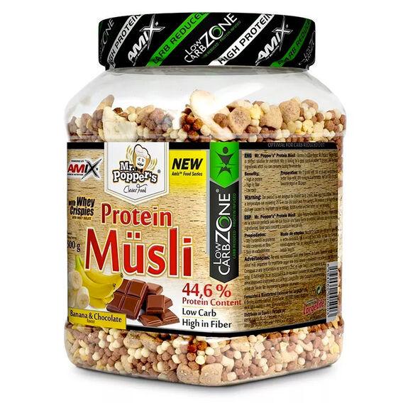 Levně Amix Protein Müsli banán + čokoláda 500 g - Vanilka, Borůvka