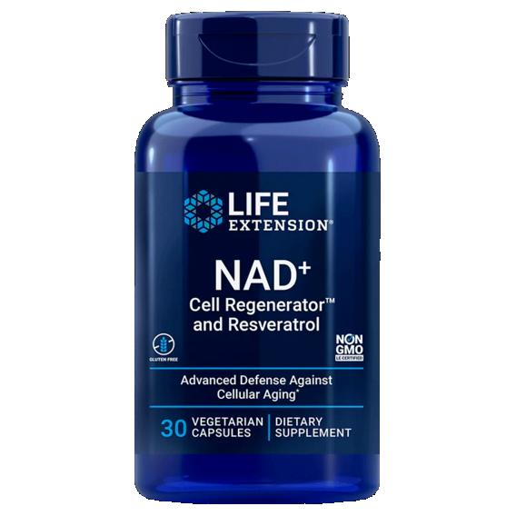 Life Extension NAD+ Cell Regenerator™ and Resveratrol 30 kapslí