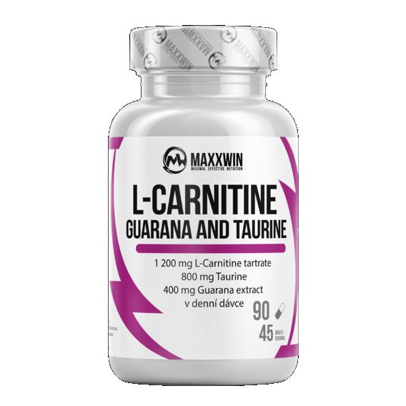 MaxxWin L-Carnitine Guarana Taurine 90 kapslí