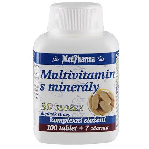 MedPharma Multivitamín s minerálmi 30 zložiek 107 tabliet