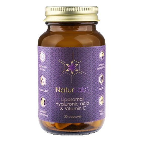 NaturLabs Kyselina hyaluronová + Vitamin C liposomální 30 kapslí