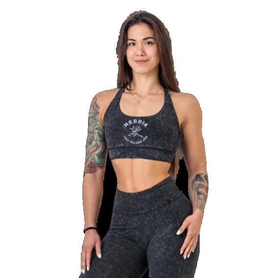 Nebbia Washed športová podprsenka so strednou podporou GOLDEN AGE 778