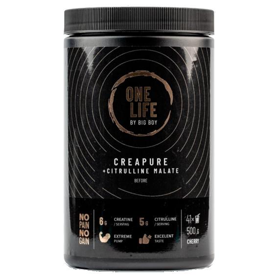 Levně One Life Creapure + Malate 500g - Višeň