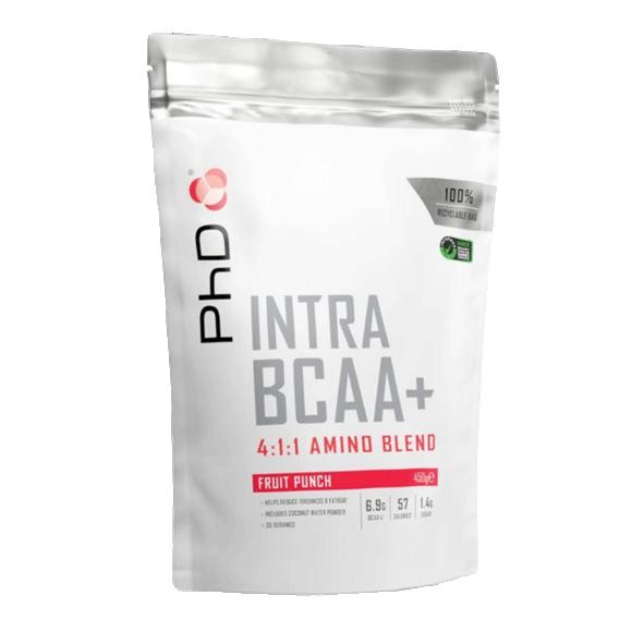 Levně PhD Nutrition Intra BCAA+ 450g - Ovocný punč