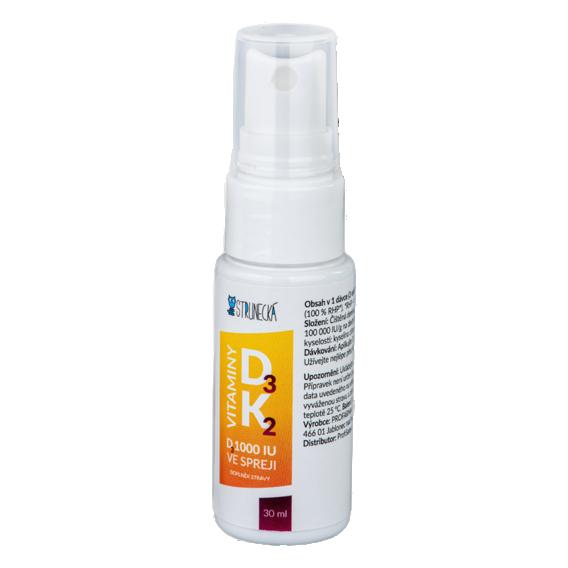 Strunecká Vitamin D3 1000 IU + K2 ve spreji 30ml