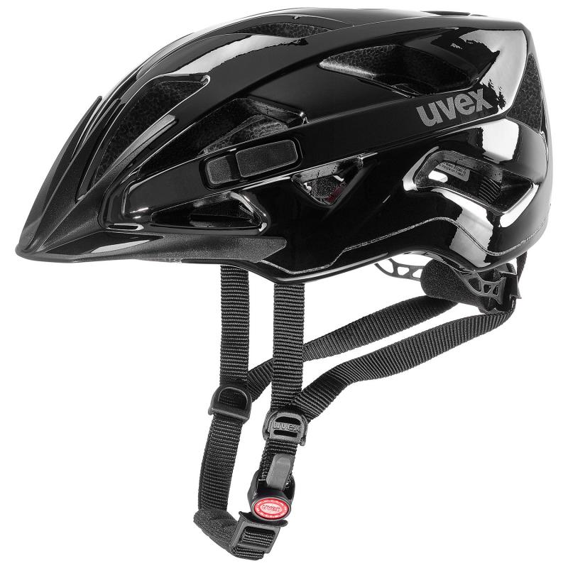 Levně UVEX ACTIVE BLACK SHINY 2021 - obvod hlavy 52-57 cm