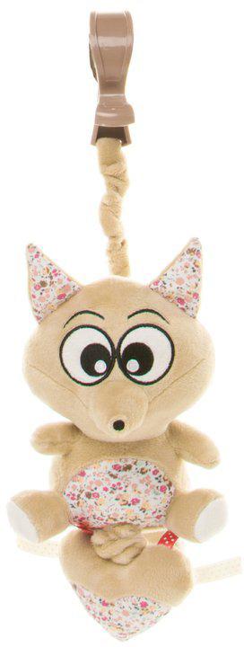 4 BABY PLYŠ Liška natahovací usínáček s melodií s klipem pro miminko