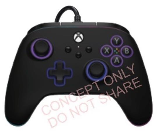 Acco Brands PowerA Advantage Wired Controller for Xbox Series X|S with Lumectra + RGB LED Strip - Black