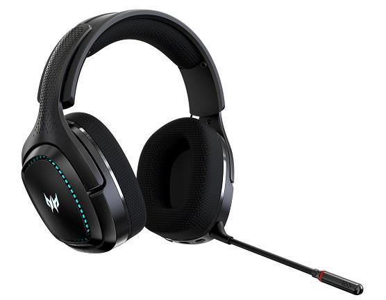Acer Predator Galea 550 - bezdrátová herní sluchátka BT + wireless 2.4RF přes uši 50mm neodymové měniče odnímatelný