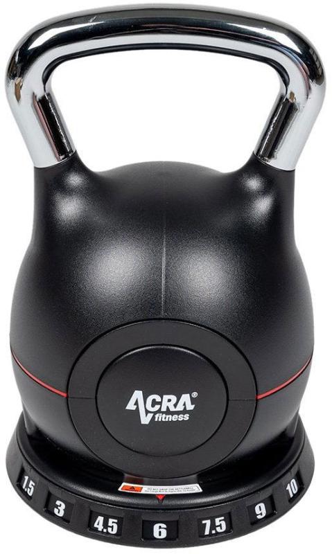 Acra Kettlebell novej generácie 7v1 - nastaviteľný, 1,5 - 10 kg