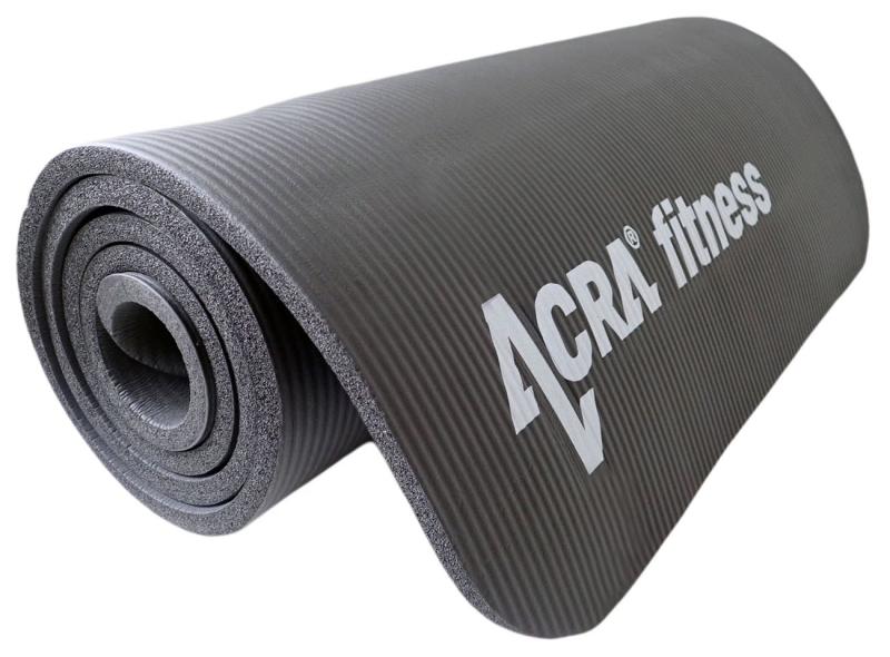 ACRA D87-CRN Gymnastická podložka 183x60x1,2 cm, ČERNÁ