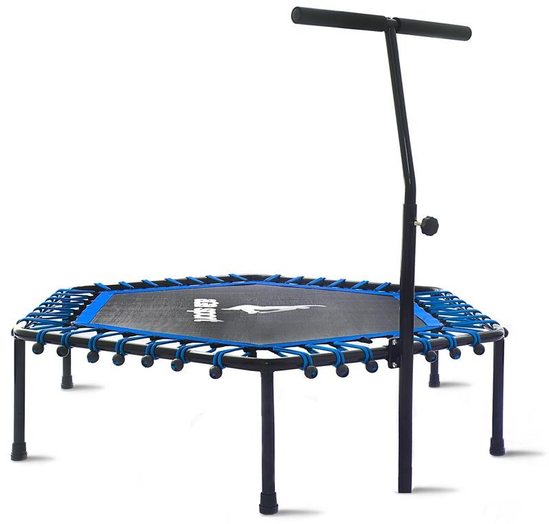 Levně Aga FITNESS Trampolína 130 cm Modrá + madlo