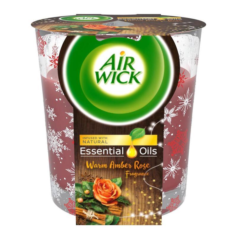 Airwick Svíčka 105g Jantarová růže (VÝPRODEJ)
