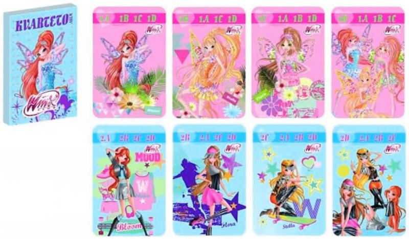 Akim Hra karetní Kvarteto Winx Club (společenská hra)