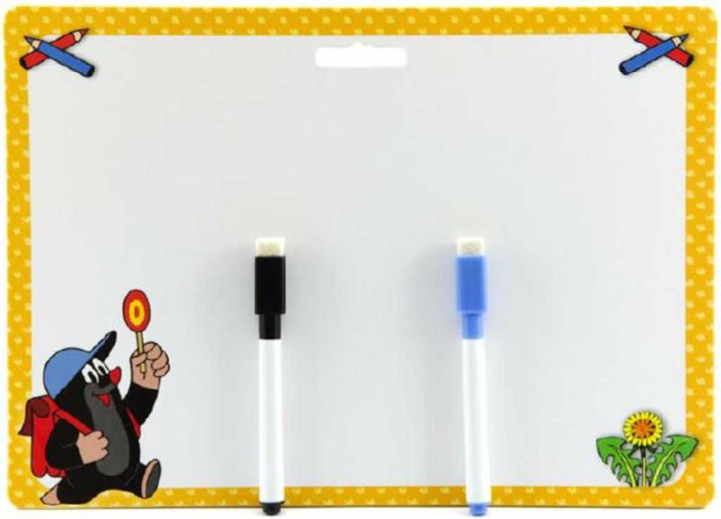 Akim Tabulka stíratelná oboustranná 30x21cm Krtek (Krteček) set se 2 fixy