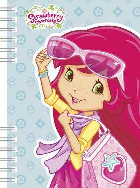 Akim Zápisník A6 Jahůdka (Strawberry Shortcake) 120 stran kroužková vazba