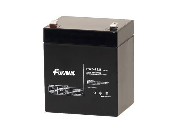 FUKAWA akumulátor FW 5-12 U (12V 5Ah faston F2-6,3mm životnost 5let)