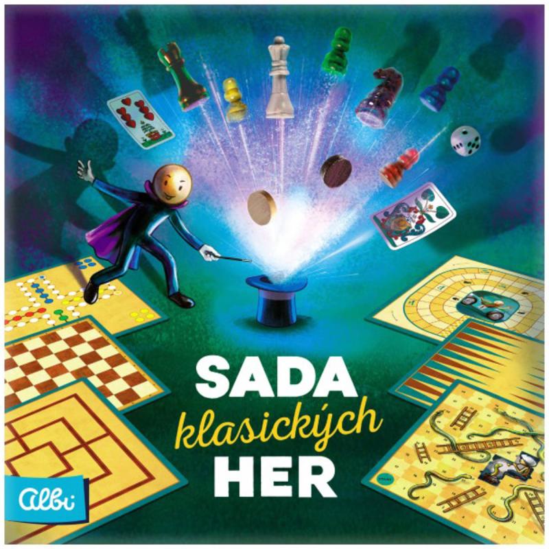 Albi HRA Velká sada klasických 100 her (společenská hra)