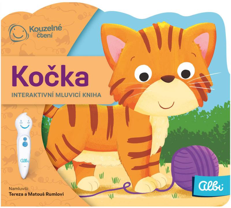 Albi Kouzelné čtení Kniha interaktivní Kočka baby minikniha tvarovaná