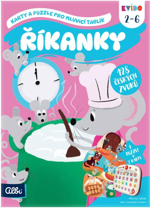 Albi KVÍDO Říkanky Karty a puzzle pro Mluvicí tablík (rozšíření)