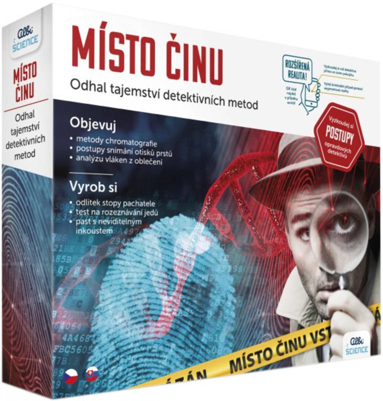 Albi SCIENCE Místo činu experimentální vědecká sada malý detektiv