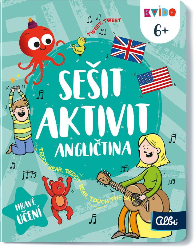 Albi Sešit aktivit angličtina 6+ Kvído interaktivní úkoly pro děti