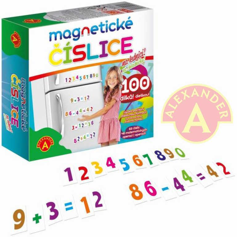 Alexander Hra Číslice magnetické set 100ks na lednici