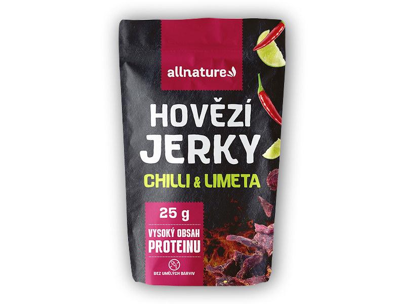 Levně Allnature BEEF Chilli Lime Jerky 25g