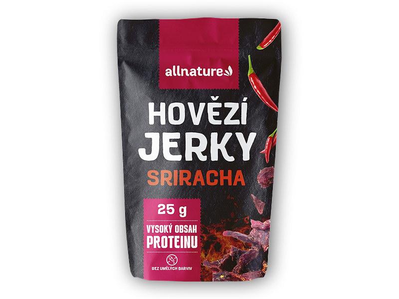 Levně Allnature BEEF Sriracha Jerky 25g