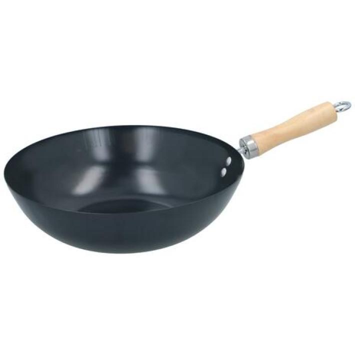 Alpina-nk Ocelová pánev Wok s nepřilnavým povrchem 30 cm