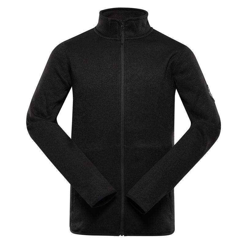 Alpine Pro ZEG pánský černý svetr supratherm celozip
