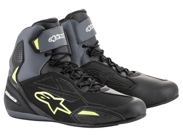 Alpinestars Boty na motorku Faster-3 Drystar černo-šedo-fluo žluté