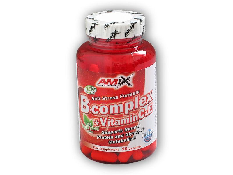 Levně Amix B-Complex + Vitamin C + Vitamin E 90 kapslí