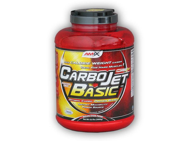 Levně Amix CarboJet Basic 3000g gainer - Strawberry