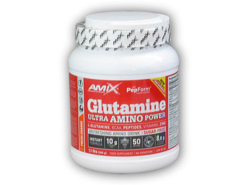 Levně Amix Glutamine Ultra Amino Power 500g - Cherry berry