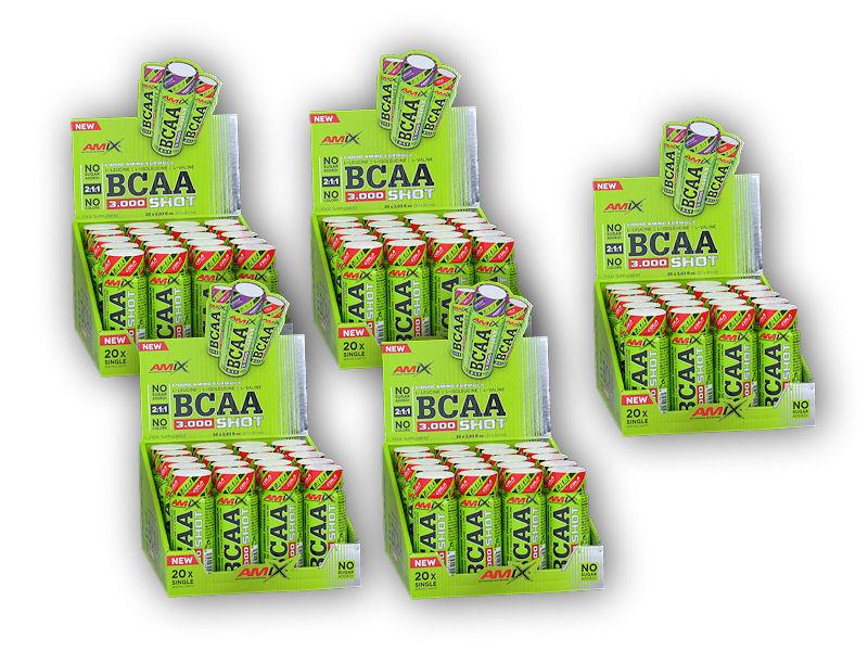 Levně Amix High Class Series 4x BCAA 3000 2:1:1 Shot 20x60ml+1xZDARMA