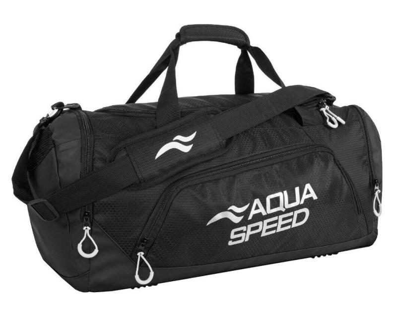 Aqua-Speed Duffle Bag L sportovní taška černá-bílá