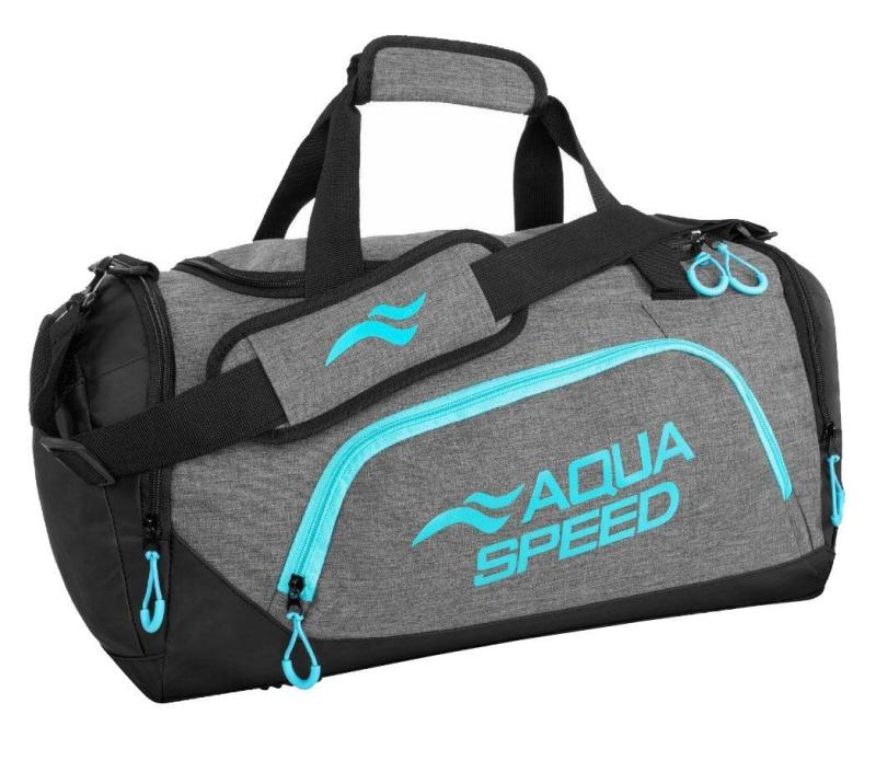 Aqua-Speed Duffle Bag L sportovní taška šedá-tyrkysová